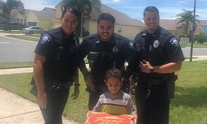 Florida Kid Gets the Cops to Act as One-Time Pizza Delivery Service for Him
