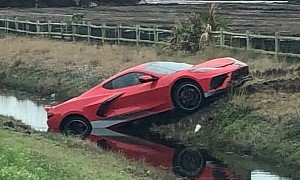 Florida Man Drives New Corvette Stingray Into Ditch, Can’t Say We’re Surprised