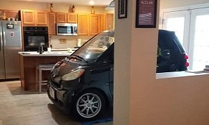 Florida Man Parks smart Car in the Kitchen to Keep It Safe From Hurricane Dorian