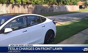 Florida Man Wakes to Random Tesla Model 3 Plugged Into His House