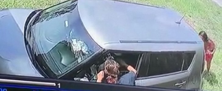 Van crashes into Florida home, resident saves driver's life