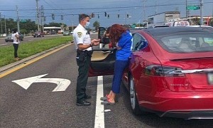 Florida Vice Mayor Takes the Party on the Road in Her Tesla, Crashes