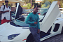 Floyd Mayweather Poses Next to His Aventador