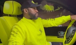 Floyd Mayweather Takes Out His New Cullinan, Matches Its Lime Green Interior