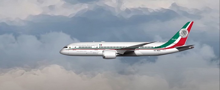 Mexico’s presidential Boeing 787 Dreamliner For Rent
