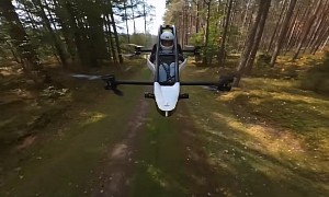 Flying Your Personal Electric Aircraft Through the Woods at 63 Mph Is How You Enjoy Nature