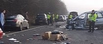 Fog Leads To Multi-Vehicle Crash On British Highway, Up To 20 Cars Involved