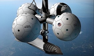 Football-Like ThinkPlatform Is a Spherical Space Station That Could Unlock Orbital Cities
