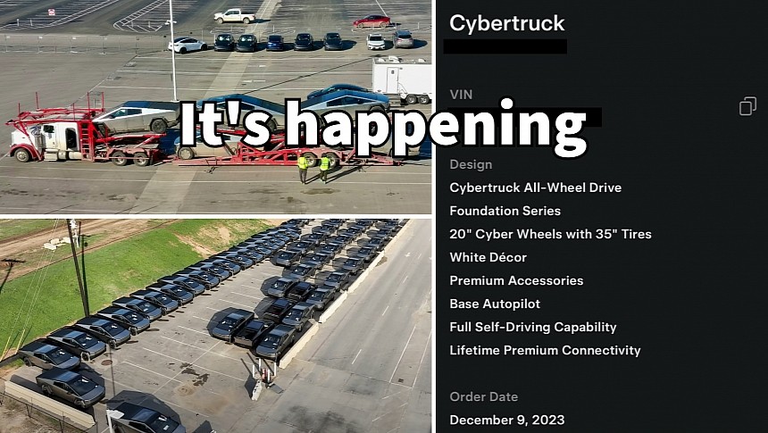Tesla Cybertruck deliveries are going great
