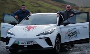 For the Love of the Game, Welsh Fans Are Driving to the 2022 World Cup in an Electric Car
