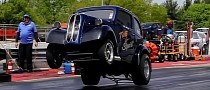 Ford Anglia Gasser Is Wild and Unpredictable, Gets All Four Off the Ground