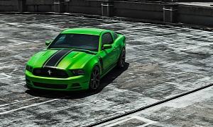 Ford Boss 302 Mustang on Custom Concave Wheels