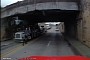 Ford Bronco-Carrying Trailer Hits Underpass, at Least One Bronco Damaged