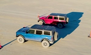 Ford Bronco Drag Races Jeep Wrangler in the Dirt, Forced Induction Makes the Difference