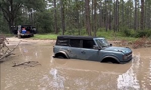 Ford Bronco Drives Through Tire-High Water, Immediate Consequences Ensue