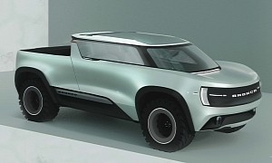 Ford Bronco Headspace Rendering Imagines the Model's Future EV Visual Identity
