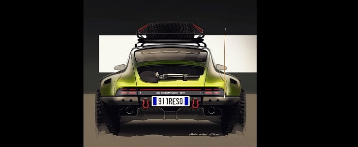 Porsche 911 RESQ design sketch