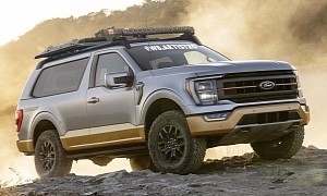 Imagined Ford Bronco Tremor Mixes 2021 F-150 Luxury With 1990s 2-Door SUV Design