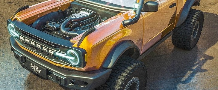 Ford Bronco "V8 Vessel" rendering