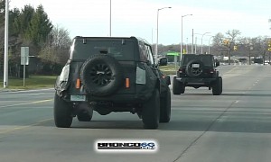 Ford Bronco Warthog Spied Around Dearborn, Meets 2021 Bronco and Custom Wrangler