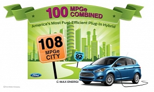 Ford C-Max Energi Plug-In Hybrid Officially Rated at 100 MPGe