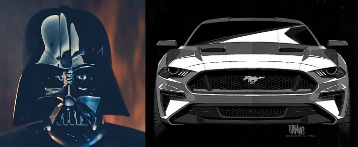 Darth Vader and 2018 Ford Mustang