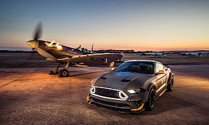 Ford Eagle Squadron Mustang GT Stuns the Skies Over Beachy Head