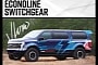 Ford Econoline 'Switchgear' Becomes the Ultimate Adventure Minivan in Wacky CGIs
