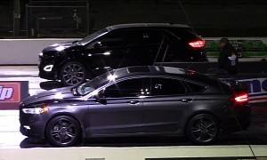 Ford Edge and Fusion Are Unlikely Contenders to Night-Time Quarter-Mile Glory