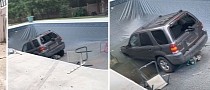 Ford Escape Crashing into Stranger's Pool Makes Strong Case for Concrete Fences