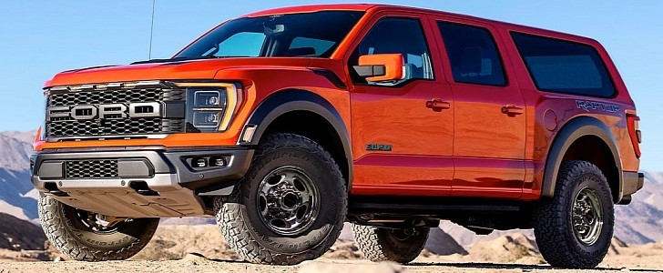 Ford Excursion Raptor SUV rendering by jlord8