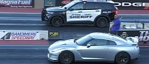 Ford Explorer Police Cruiser Takes On Nissan GT-R, Someone Gets Owned