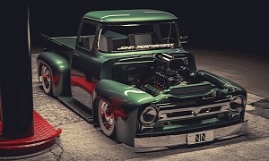 Ford F-100 "Speed Truck" Flexes Serious Muscle in Slick Rendering