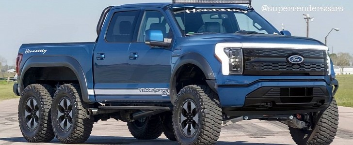 Ford F-150 Lightning 6x6 Is Only a Rendering, Looks Inevitable to Happen