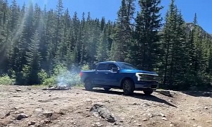 Ford F-150 Lightning Attacks the Mountain Trails, EV Meets Lots of Jeep Gladiators