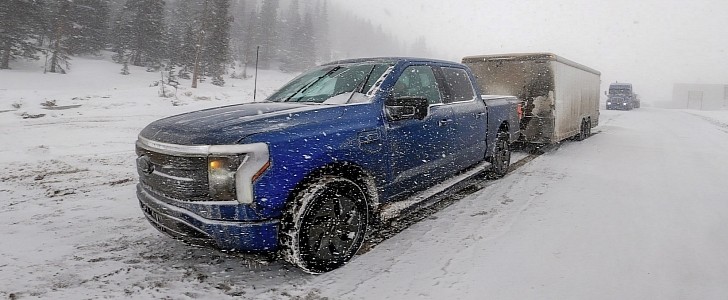 Ford F-150 Lightning tackles The Ike Gauntlet towing challenge in the winter