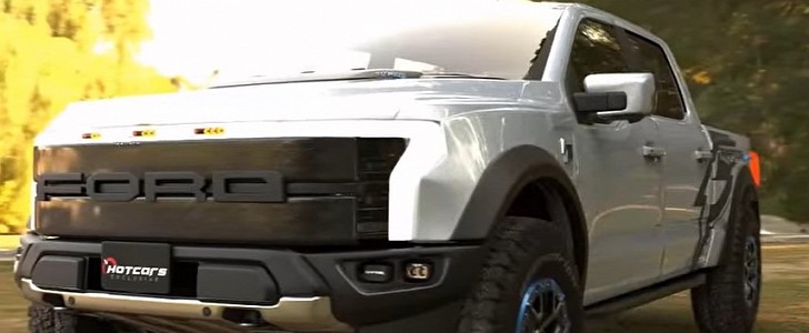 Ford F-150 Lightning Raptor rendering by adry53customs and hotcars.official 