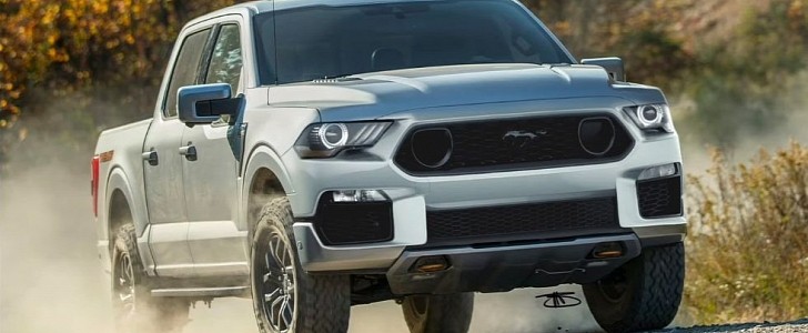 Ford F-150 Mustang rendering