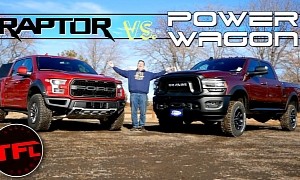 Ford F-150 Raptor and Ram Power Wagon Compared by TFL Truck