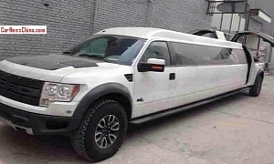 Ford F-150 Raptor Becomes Stretched Limo in China