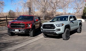 Ford F-150 Raptor Compared to Toyota Tacoma TRD Pro, Dominates in Power and Tech