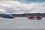 Ford F-150 SVT Raptor Gets Stuck in Snow and Is Towed by a Toyota Hilux