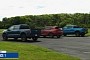 Ford F-150 Tremor vs Chevy Silverado ZR2 vs Acura MDX Type S Drag Race Is Close
