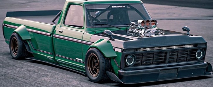 Ford F-150 "Tsuchiya Special" Is the King of Vintage Drift Trucks