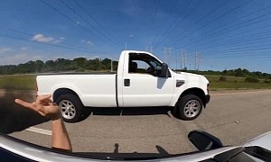Ford F-250 6.4 Power Stroke Big Turbo Races BMW M4, It's Not Even Close