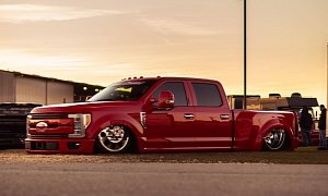Ford F-350 Super Duty "Mother of Slammed" Can Tow Like a Champ