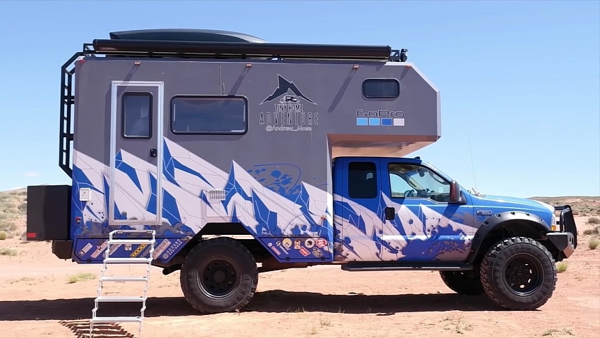 Ford F-550 DIY Overlander Is an "Affordable EarthRoamer" With Impressive Capabilities