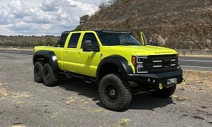 Ford F-Series Super Duty “T-Rex 6x6” Is a Mean and Lime Green Off-Road Machine