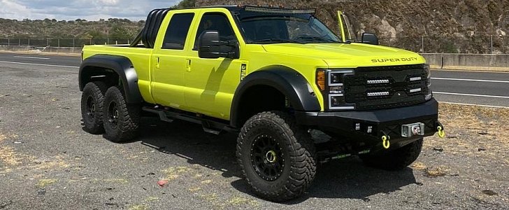 Ford F-Series Super Duty “T-Rex 6x6” painted in Lime Green by Colorss Motorsport
