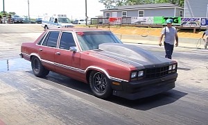 Ford Fairmont Sedan Is an Unlikely Dragster, Runs 5-Second 1/8-Mile